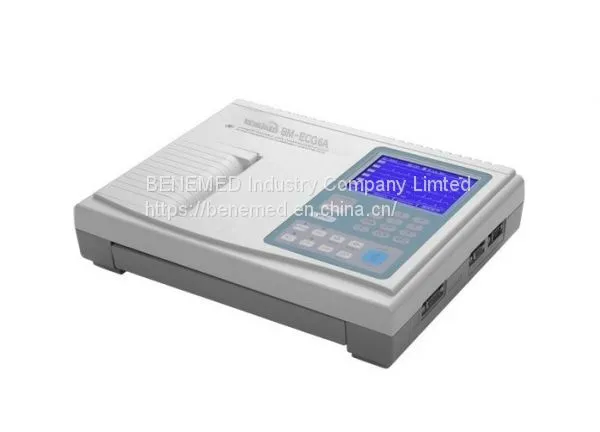Medical Equipment Digital 6 (Six) Channel Portable ECG Machine Electrocardiograph photo-3
