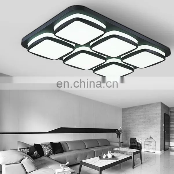 Modern Minimalist Living Room LED Ceiling Lamps Indoor Rectangular Bedroom Ceiling Pendant Light photo-4