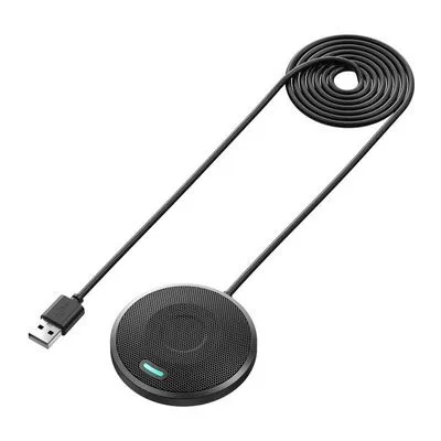 FX12 USB2.0 Turnover Auto Mute 360 Omnidirectional Conference Condenser Microphone photo-4