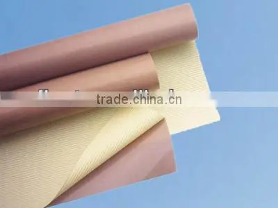 PTFE Coated Fiberglass Fabric With Silicone Adhesive and Yellow Release Liner photo-5