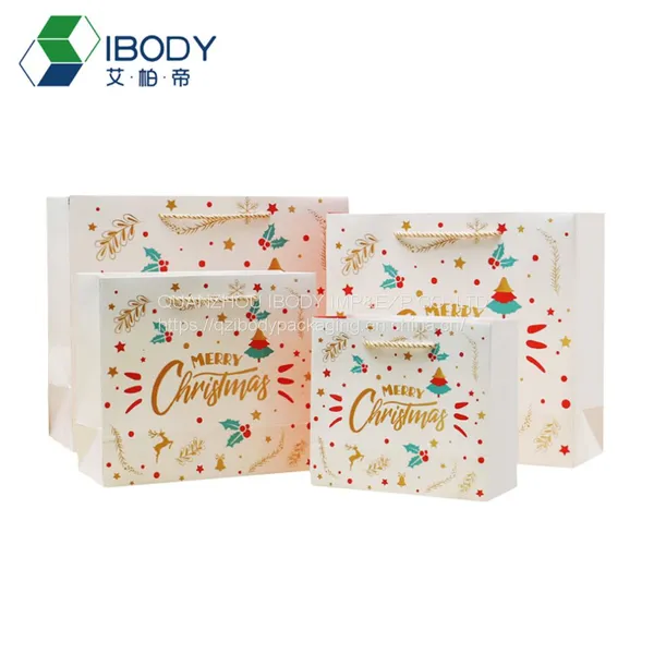 Customized Logo Printed Luxury Eco-Friendly Ribbon Handles Art Cardboard Gift Shopping Paper Bag photo-2