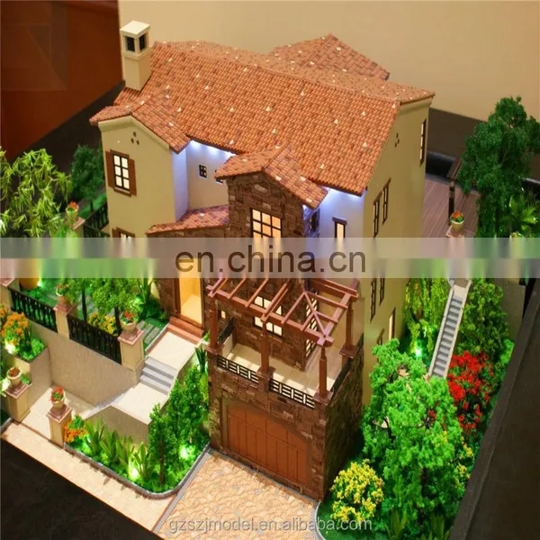 Landscape Miniature Model Making , 3d Villa House Plans Building Model photo-2