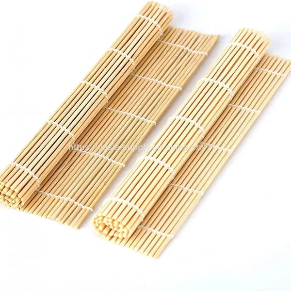 Durable Sushi Roller mat 9.5 inch Natural Bamboo Sushi Roll Maker