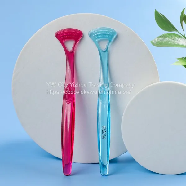 PERFCT Dental Care CE Approval Rubber Scraper Tongue Cleaner Brush Customized