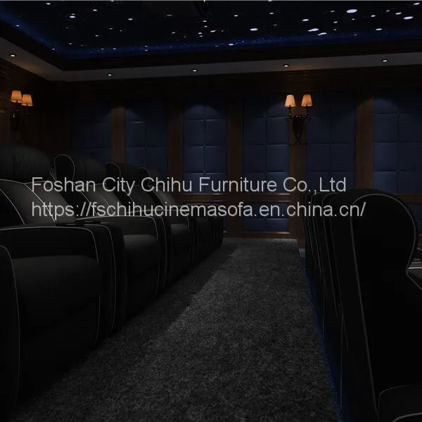 CHIHU Theater Furniture High Quality Comfortable Leather Cinema Chair Power Recliner Home Theater Sofa photo-2