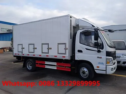 Customized FOTON AUMARK 4*2 RHD Cummins Engine 30,000 Day Old Chicks Broilers Transported Truck for Sale photo-3