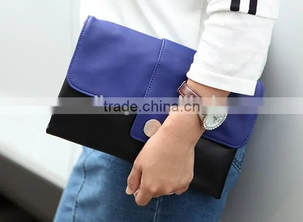 Western Fashion Color Blocking Clutch Bag Women Messager Bags Envelope Clutch Bag for Women photo-5