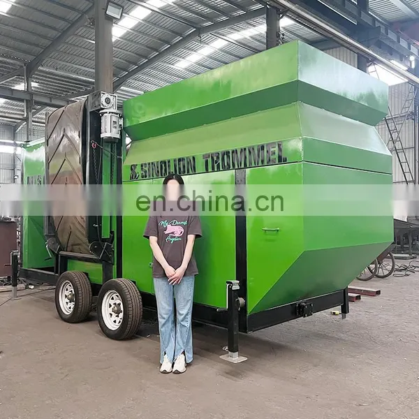 Stainless Steel Portable Mobile Trommel Screen Drum Sieve Machine Portable Mobile Trommel Screen photo-4