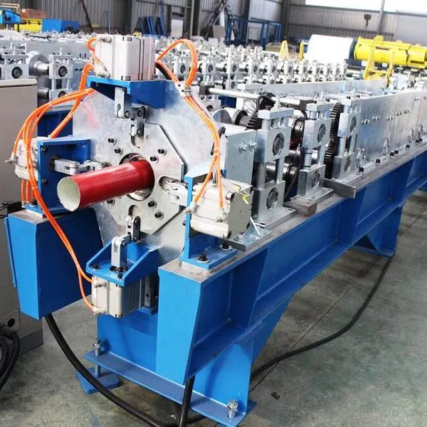 Galvanized Color Steel Rain Downspout Pipe Rain Pipe Roll Forming Machine photo-3