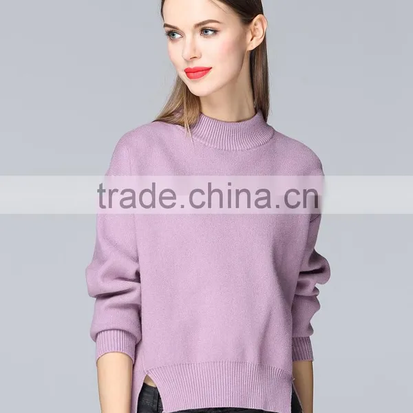 Korea Design Long Sleeve Pullover Cashmere Sweater for Ladies photo-5