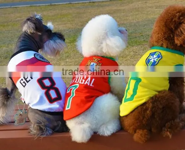 Football Clothes Model World Cup Team Pet Dog Clothes Dog Dresses photo-3