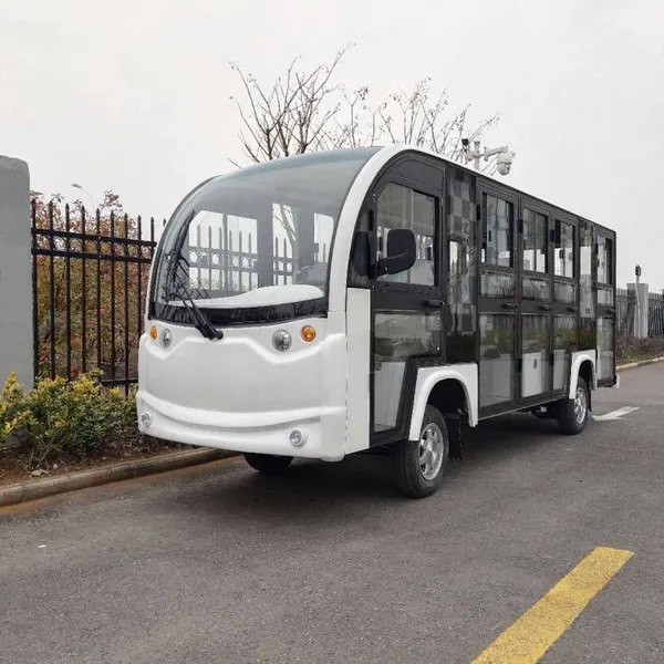 lk08 electric sightseeing bus with seats and doors | fully enclosed 8-seater sightseeing bus | electric vehicle for reception in factories and wharves