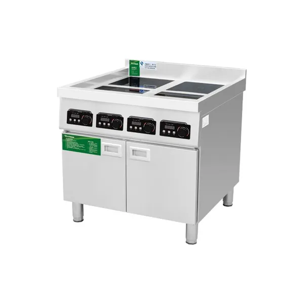 Open Kitchen Style Induction Steamer for Large-Scale Food Processing