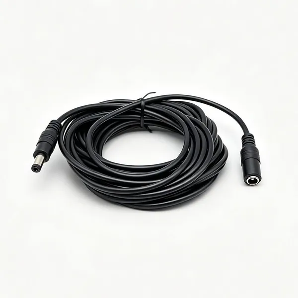 DC5.0 Male and Female 12V Router Camera Adapter LED Light Strip Car Equipment Power Extension Cable 15-meter Plug photo-5