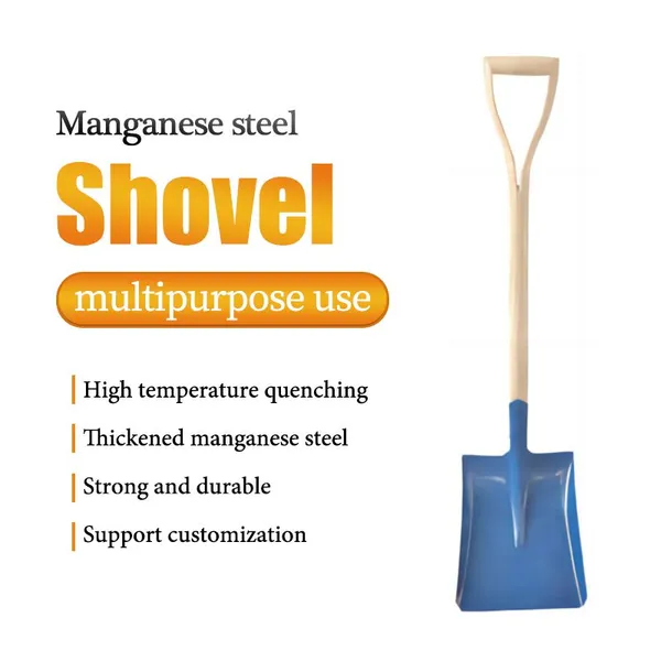 Heavy Duty Rail Steel Spade With Sharp Blade for Hard Soil Sand Mud and Field Digging photo-2
