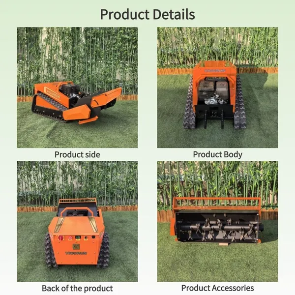 Lawn Mowing MTSK800 800mm Rc Mower Robotic Grass Mower Remote Control Lawn Mower Y-blade Robot Gasoline Grass Cutter photo-3