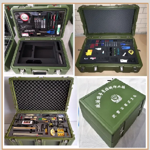 Derchy Outdoor Heavy Duty Waterproof Fold Field Desk Multifunctional Conductor Table Plastic Mobile Office Command Desk photo-5
