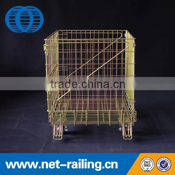 Weld Fold Storage Galvanized Zinc Wire Basket photo-4