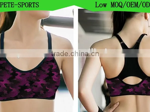 (OEM/ODM Factory)Lady Breathable Sport Yoga Bra Vest Bras Sport Underwear Bra for Women photo-2