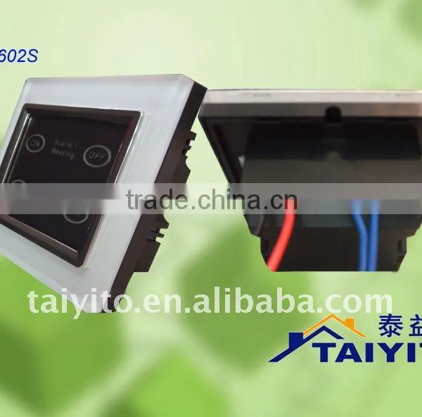 X10/PLC home automation touch switch/smart home wall switch/Led switch/