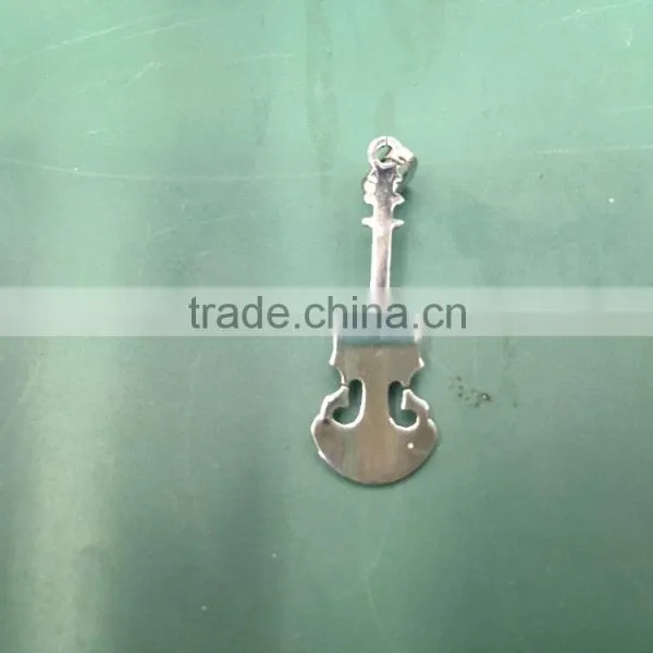 Rock Style Stainless Steel Guitar Pendant For Men photo-2