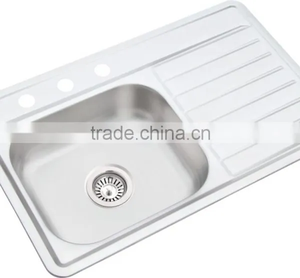 80x50cm XAL8050EL Stainless Steel Kitchen Sink Single Bowl Brushed Finish South America