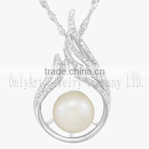 Big Pearl Jewelry 925 Sterling Sliver Pendants for Women Pearl Pendants photo-5