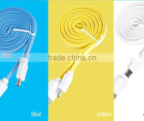 GOLF Fast Charging USB Flat Cable for Android Phone Quick Charge and Data Noodle Micro Cable for Android Device photo-2