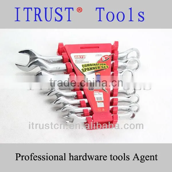 8pcs Fully Polished Conbination Wrench Set WR9003