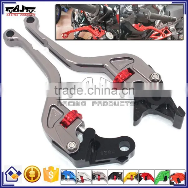 BJ-LS-010 For Yamaha YZF R25 2014-2015 Aftermarket CNC Aluminum Short Sportbike Adjustable Clutch Brake Lever photo-2