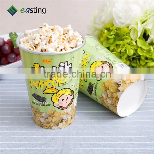 32 oz Corn Flower Drum Small Bucket Popcorn Cup photo-6