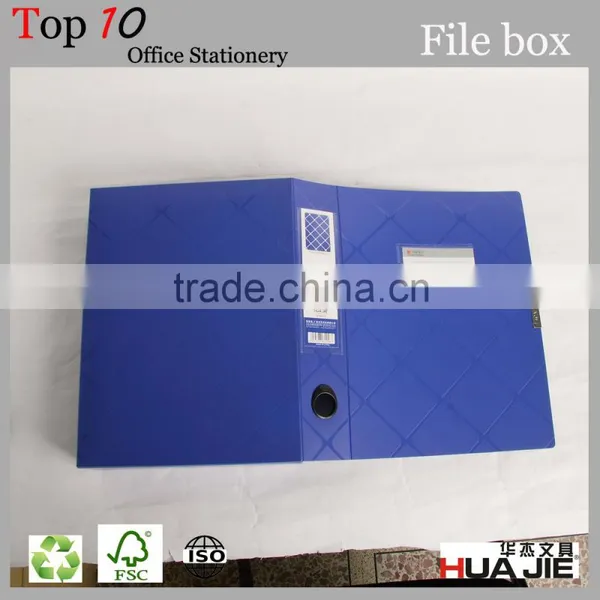 A4 Size 2.5 Inches Case Shape Poly Box File Type Plastic Document Box photo-3