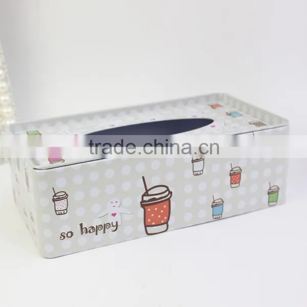 Rectangular Tin Tissue Box