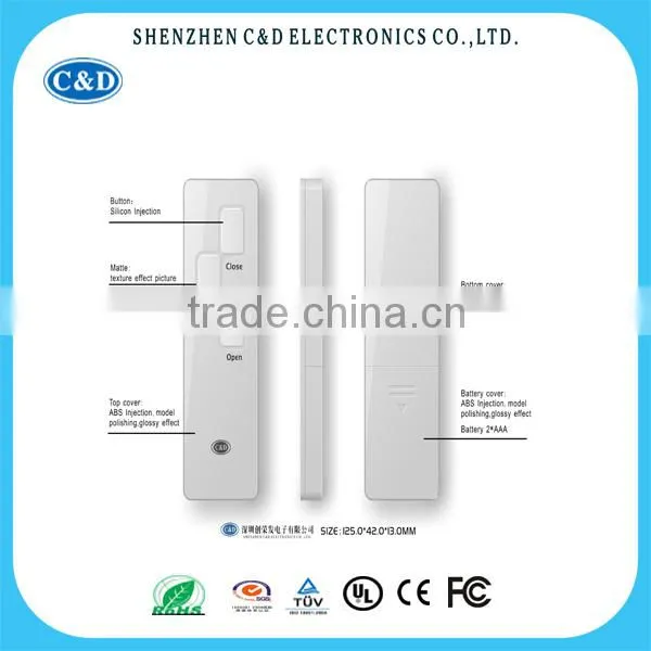 Most Popular 3 Button White Case Blind Remote Control, Curtain Remote Controller photo-2