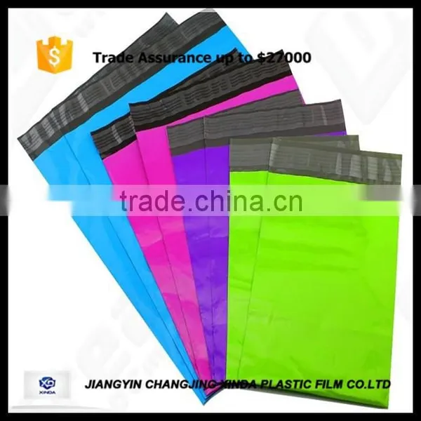 Colorful Poly Plastic Mailing Bag LDPE Self Adhesive Good Strength