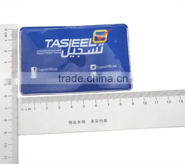 9x6cm Transparant PVC ID Card Holder photo-5