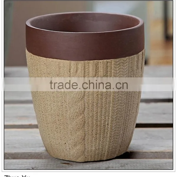 Plant Pot of Ceramic Pot Red Porcelain photo-4
