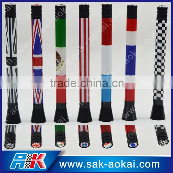 12cm Universal Coper+ABS Plastic Car Antenna National Flag, Car Radio Antenna photo-5