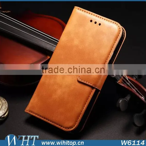 Retro Leather Sublimation Case for IPhone 6 Plus, Wallet Flip Case for IPhone 6 Wholesale photo-5
