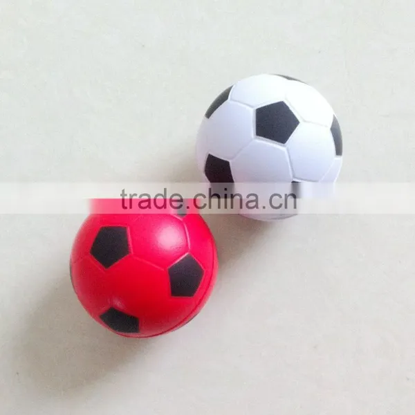 pu Foam Soccerball White and Red Soccer Stress Ball photo-4