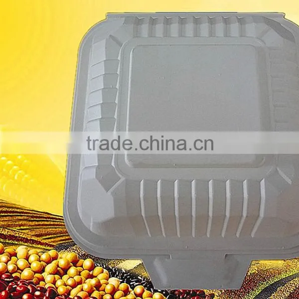 Cornstarch Biodegradable Disposable Take Away Lunch Boxes 1000ml photo-2