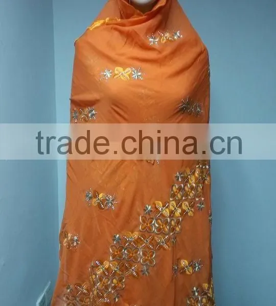 SCF-0416 High Popular Hot Fashion Ladies Scarf With Fancy Design Good Quality for African Women Wedding Party Decoration photo-4
