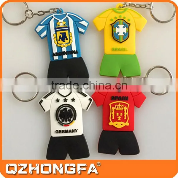 Custom Rubber Keyring, Football T-Shirt Shape Keyring photo-6
