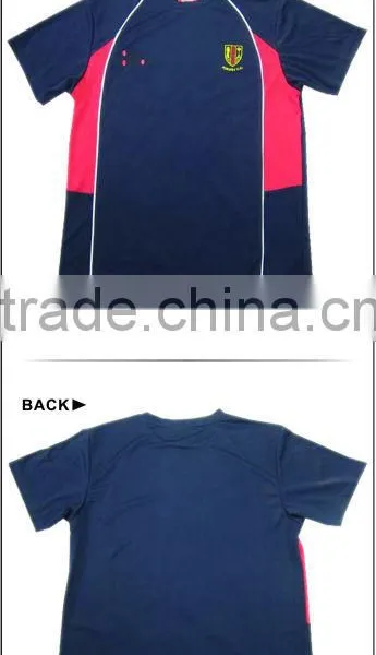 Autumn Short Sleeves Men's T-shirt With Navy Color photo-2