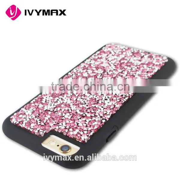 Wholesale Luxury New Elegant Crystal Diamond Studded pc Cell Phone Case for Apple Iphone 6s Compatible Brand photo-3