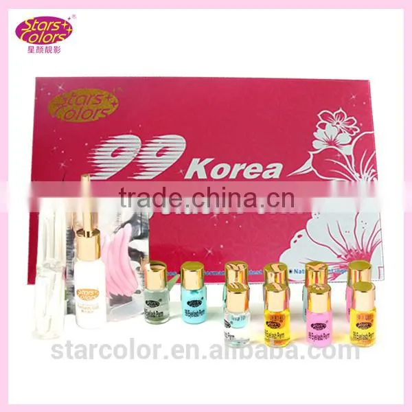 99 lash perming kit Eyelash Perming Lotion Setting Lotion Nourishing Agent Silicone Pads Clear adhesive
