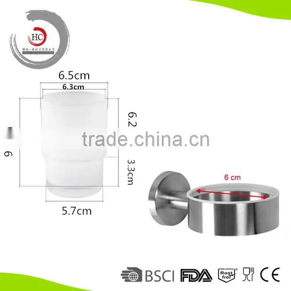 Hot Sale Bathroom Single Tumbler Holder Toothbrush Glass Holder