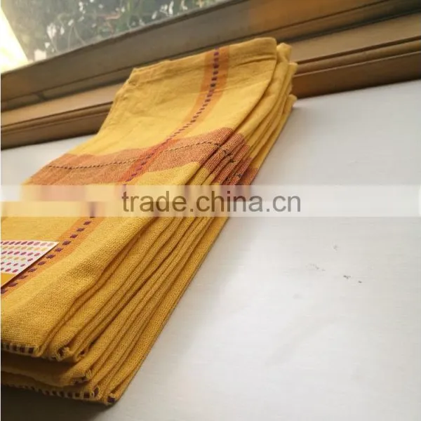 Yellow and Blue Color Tea Towel Hot Sale Kitchen Towel Factory Whole Sale Dish Towel photo-4