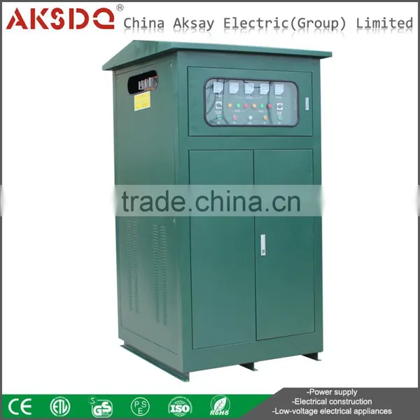 Hot Full Copper Coal Mines SBW-F 3 Phase Subtone Automatic Compensation Power Line Voltage Stabilizer Winging LiuShi YueQIing photo-5