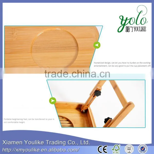 Convenient Design Bamboo Folding Desk Bamboo PC/computer Desk photo-5